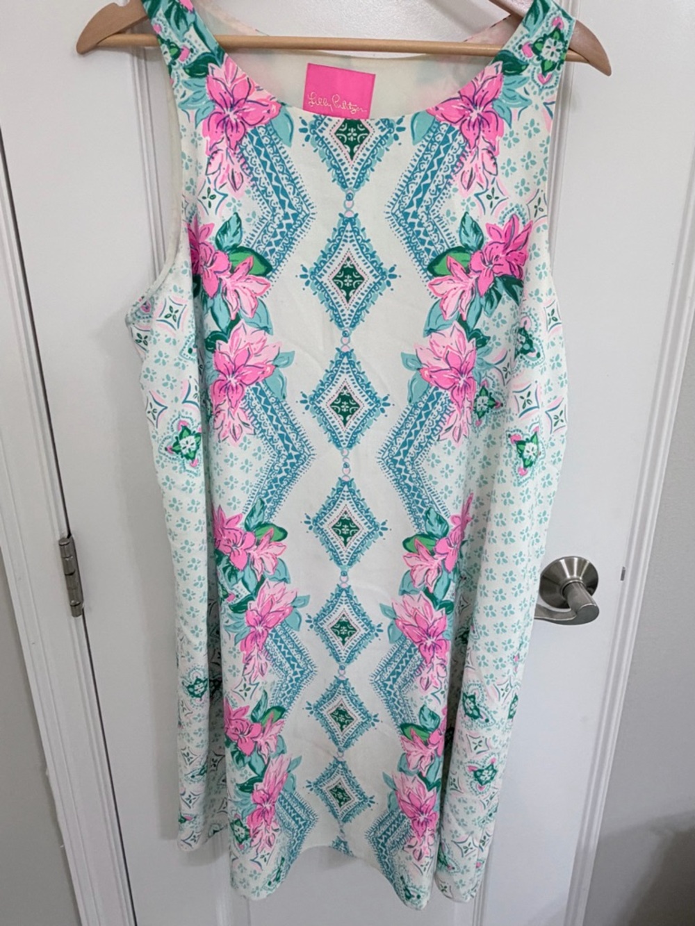 Lilly Pulitzer Pink & Teal Floral Tank Dress